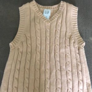 Toddler size 2 beige sweater vest, Gap